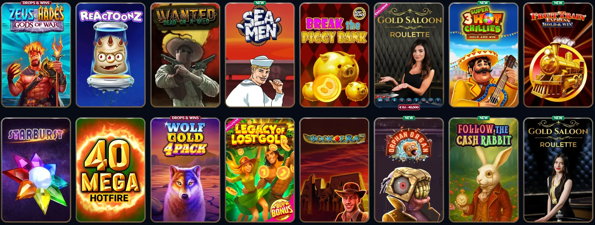 millioner casino popular games